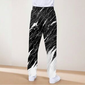 Black and White Abstract Joggers